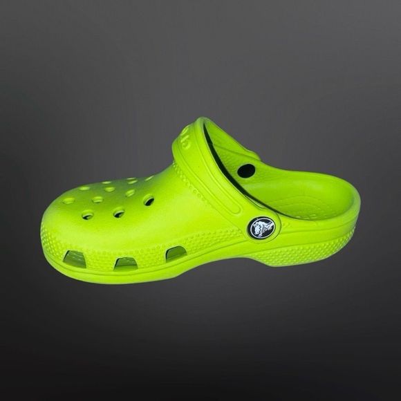 Toddler CROCS Classic Clog Neon Green Size C 12 - Picture 3 of 5